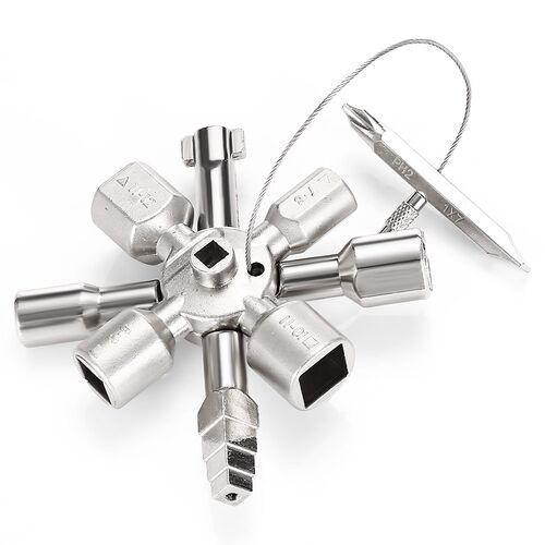 10 In 1 multifunction electric Control cabinet triangle key