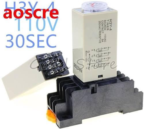 H3Y-4 0-30S Power On Time Delay Relay Solid-State Timer rela