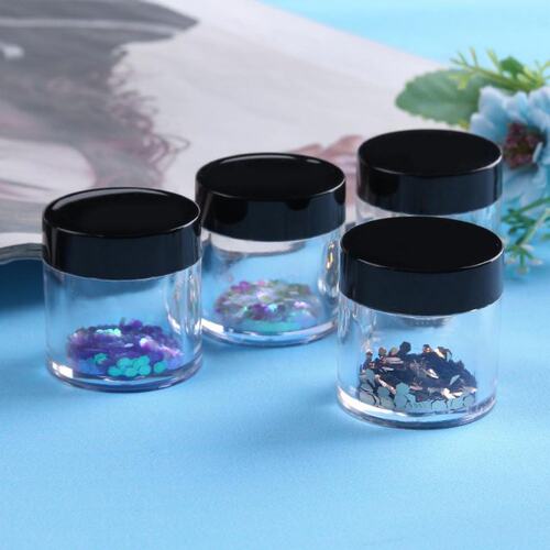 10pcs Diamond Painting Drill Organizer Box Jar Bottles Trans