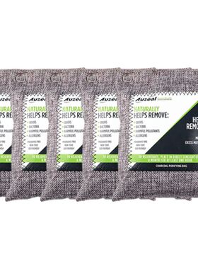 5 Packs Charcoal Odor Eliminator Bags Activated Bamboo Charc