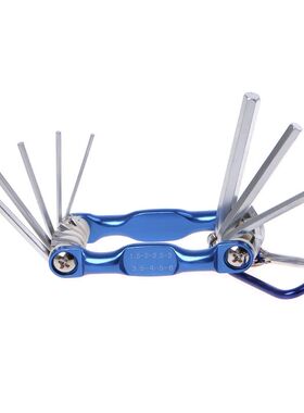 8pcs High Quality Portable Foldable Key Hex Wrench Set Metri