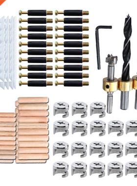 3-In-1 Adjustable Pocket Dowel Fixture Accessories with 8/10