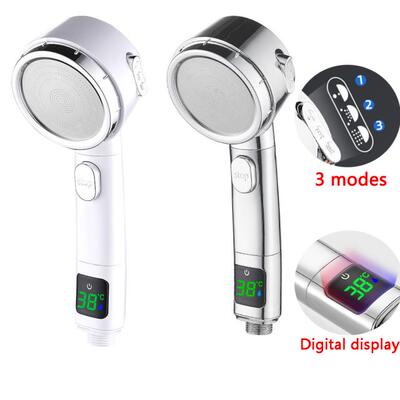 Digital Shower Adjustable Shower Head Pressurized Filter For