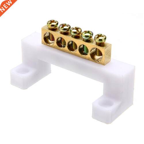 5 Positions Screw Barrier Connector Terminal Strip Block Bar