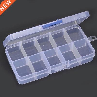 1pcs Mini Plastic Storage Box 10 Grids Box Small Compartment