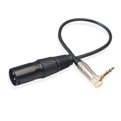 0.3m 3.5mm Stereo TRS Male To XLR 3Pin Male Audio Cable Micr