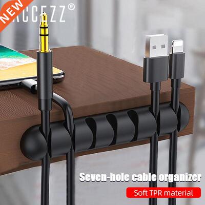 3pcs SB Cable Organier Silicone Wire Winder Earphone Holder