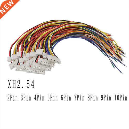 10Pcs JST XH2.54mm XH2.54 2/3/4/5/6/7/8/9/10 Pin Wire Cable