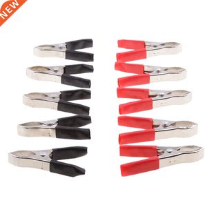 10 Pieces 75mm Insulated Testing Alligator Crocodile Clips