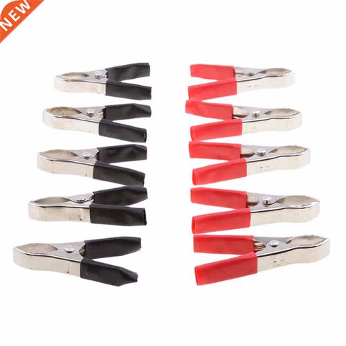 10 Pieces 75mm Insulated Testing Alligator Crocodile Clips