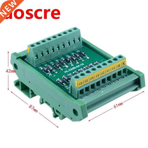 DIN Rail Mount 1 Amp 1000V Common Cathode 16 Diode Network M