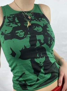 Y2K Harajuku Gothic Tank Top E-girl Aesthetic Sleeveless Cro