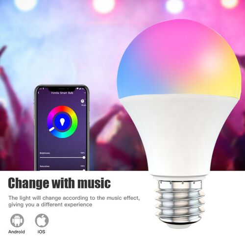 E27/B22 Smart Control Lamp Led RGB Light WiFi Smart Light