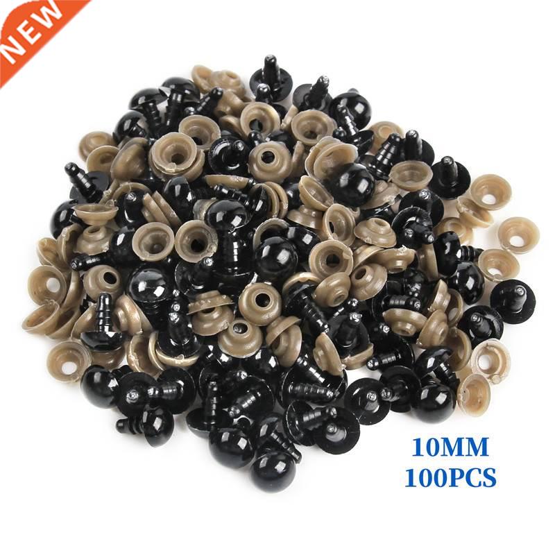 100pcs Doll Accessories Black Plastic Crafts Safety Eyes Ami