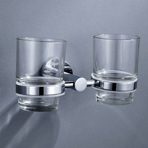 Chrome Bathroom Hardware Sets Stainless Steel Toilet Brush H