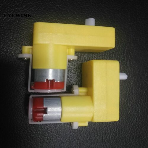 2Pcs Single shaft 6V Bend of Uniaxial Gear TT Motor / Decele