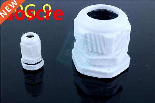 10PCS PG9 Cable Glands Nylon plastic waterproof cable fixed