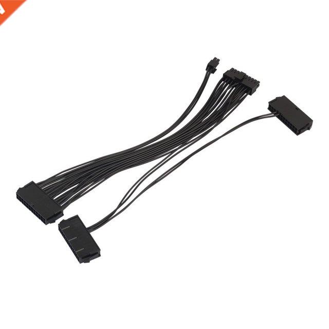 30CM Dual PSU Cable Extension Adapter ATX 20+4 24Pin Power S