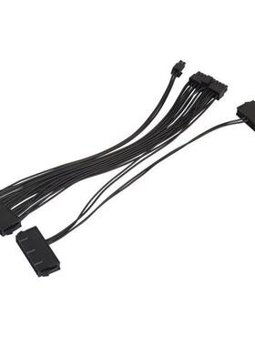 30CM Dual PSU Cable Extension Adapter ATX 20+4 24Pin Power S