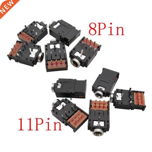 5Pcs PJ-307 3.5mm Headphone Jack Stereo Audio Socket Dual Ch