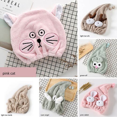 Portable Shower Cap Quickly Dry Dry Hair Hat 1Pcs Bathroom C