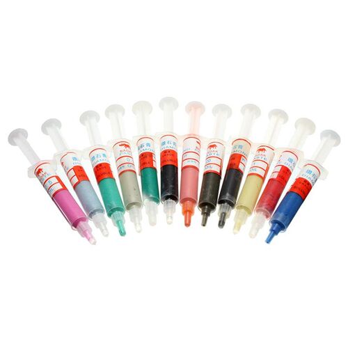 12Pcs Diamond Polishing Lapping Paste Compound Syringes 0.5-