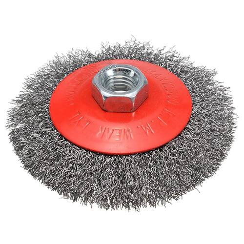 100mm Stainless Steel Wire Brush Bevel Polishing Wheel Rust