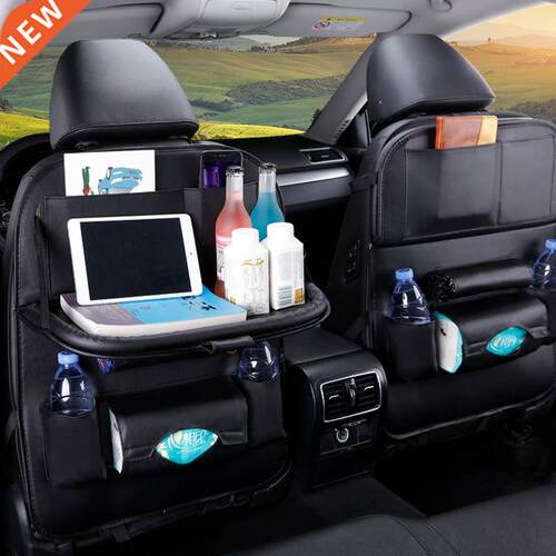 New Car Seat Back Bag Folding Table Organier Pad Drink Chai