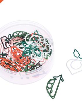 1pc/20pcs Kawaii Carrot Shape School Office Supply Paper Cli