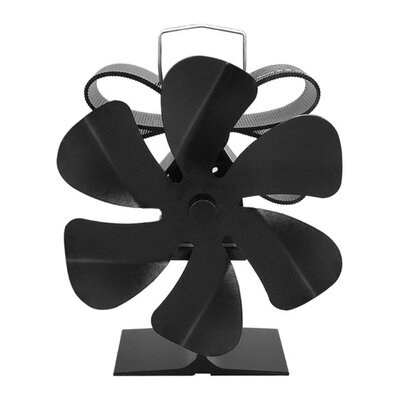 Wood Stove Fan Fireplace Fan 6-blade Efficient Heat Distribu