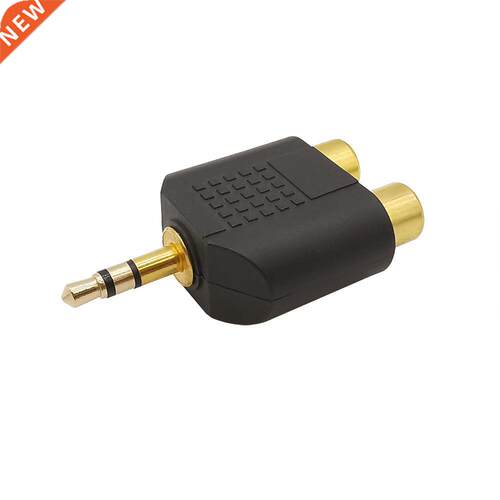 1/2/Pcs 3.5mm Male Plug To 2 Rca Female Jack Audio Video Plu