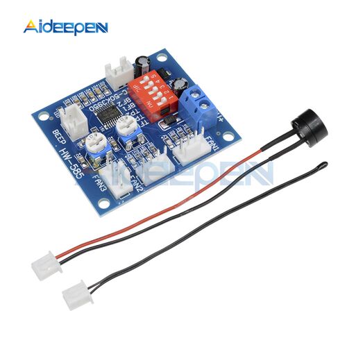 DC 12V NTC 3950 Thermistor PWM Temperature Probe Speed