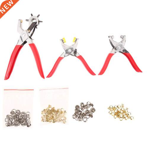 128pcs Puncher Heavy Duty Leather Revolving Hole Punch Hand