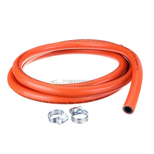 2M Propane Butane LPG Gas Hose 8mm Pipe + 2 Clips For Carava