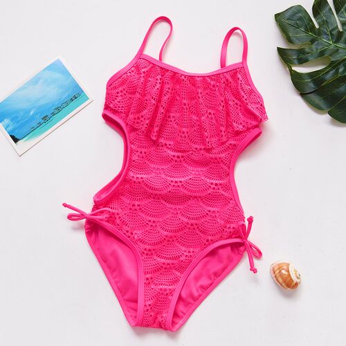 le Children swimwear Teenager Girls swimming suit one piece-