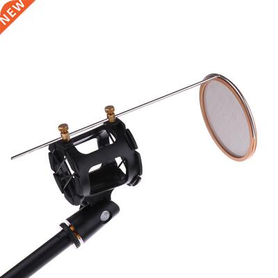 Wired Microphone Mic Stand Holder Support Pop Filter Black I