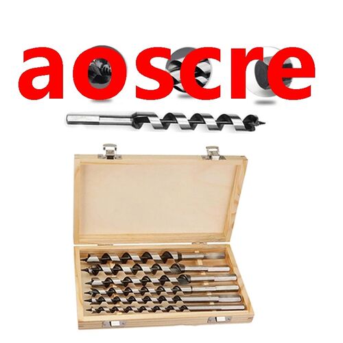 6Pcs Wookworking Auger Drill Bit Set 6/8/10/12/16/20mm Carpe