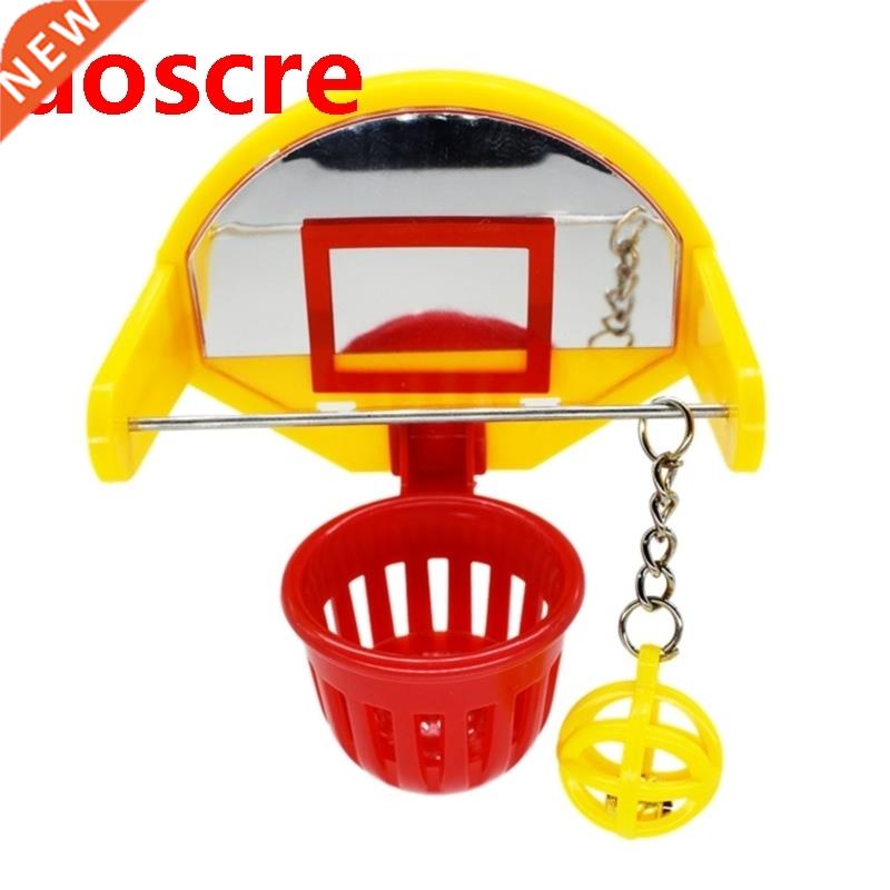 Funny Parrot Birds Toys Mini Basketball Hoop Props Parakeet