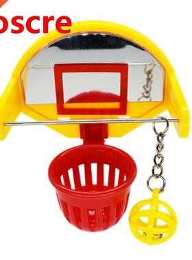 Funny Parrot Birds Toys Mini Basketball Hoop Props Parakeet