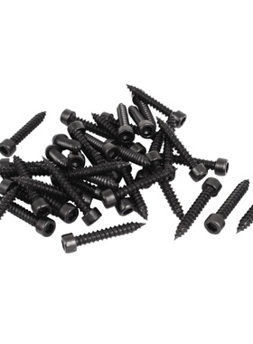 5mmx30mm Threaded Cbon Hexagon Head Self Tapping Screws 50