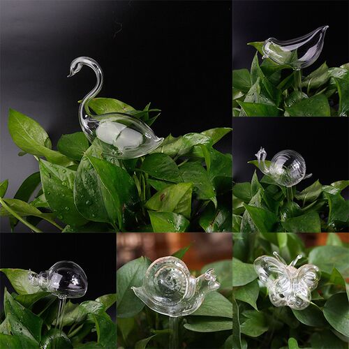 House/Garden Water Houseplant Glass lant Pot Bird Automatic