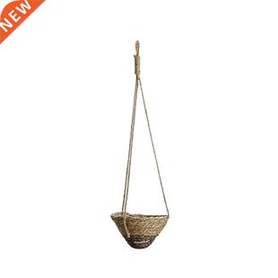 Rttn Flower Pot Hndheld Hnging Rttn Flower Pot Flower