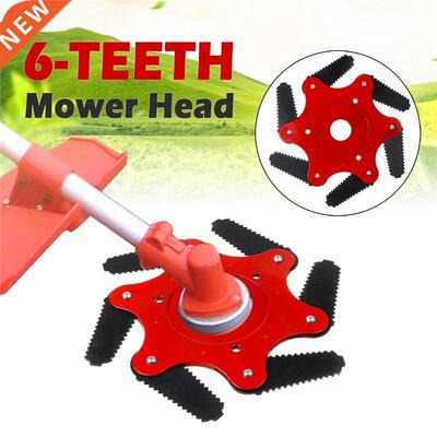 6 Teeth Razors Blade Trimmer Head Brush Lawnmower Grass Cutt