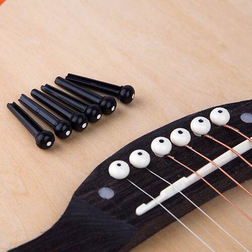 6pcs/lot 6 String Guitar Bridge Pins Plastic Bridge Pins Str