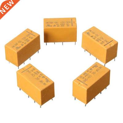 5 Pcs DC12V SHG Coil DPDT 8 Pin 2NO 2NC Mini Power Relays PC