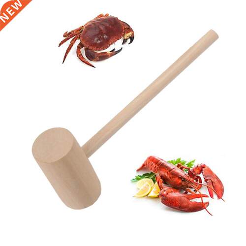 12pcs Solid Wood Mini Hammers Hitting Hammer Cake Mallet Kid