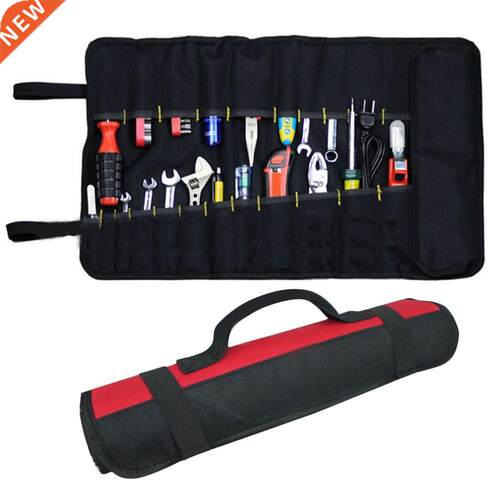 22 Pockets Hardware Tool Spanner Carry Case Roll Pliers Scre