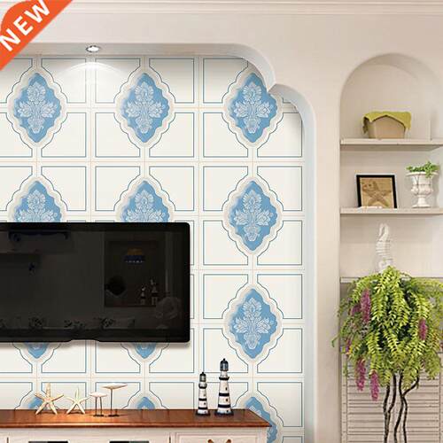 Modern minimalist dormitory non-woven wallpaper bedroom warm