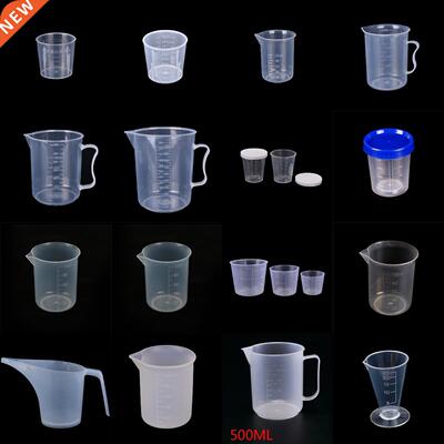 1-10pcs 20-1000ml Plastic Graduated Measuring Cup Liquid Con