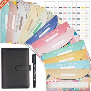 A6 Budget Binder Notebook Envelopes Organizer for Money Savi